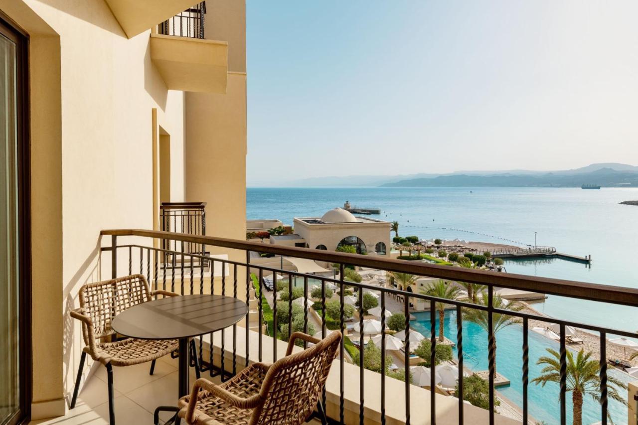 Al Manara, A Luxury Collection Hotel, Aqaba Luaran gambar View from the balcony of a guest room at the Dead Sea, Jordan